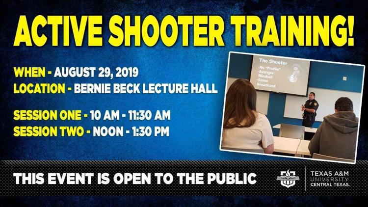 Texas A&M University-Central Texas in Killeen is offering free classes to the public, educating them about active shooters.