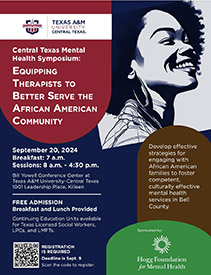 Central Texas Mental Health Symposium: Equipping Therapists to Better Serve the African American Community