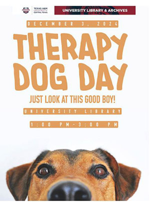 Nov. 21: Therapy Dog Day